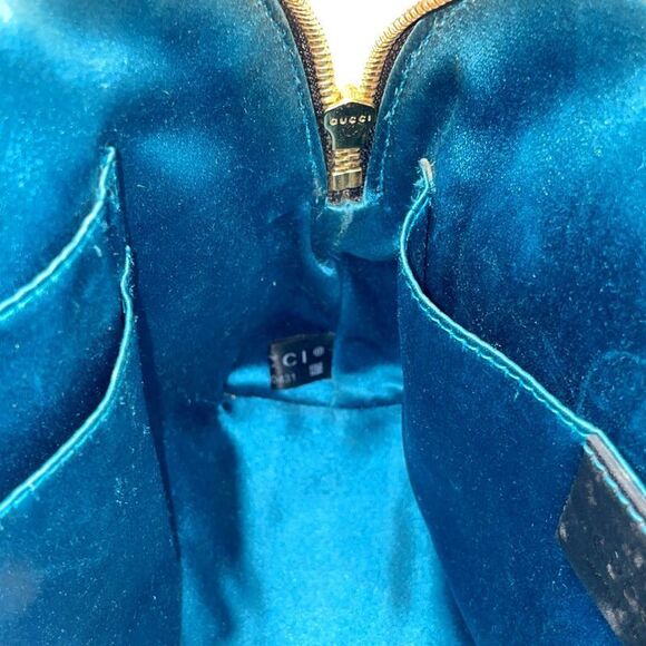 Gucci 499621 And 486628 Suede Ophidia Ggmarmont Shoulder Bag Black 371302 - Picture 9 of 10